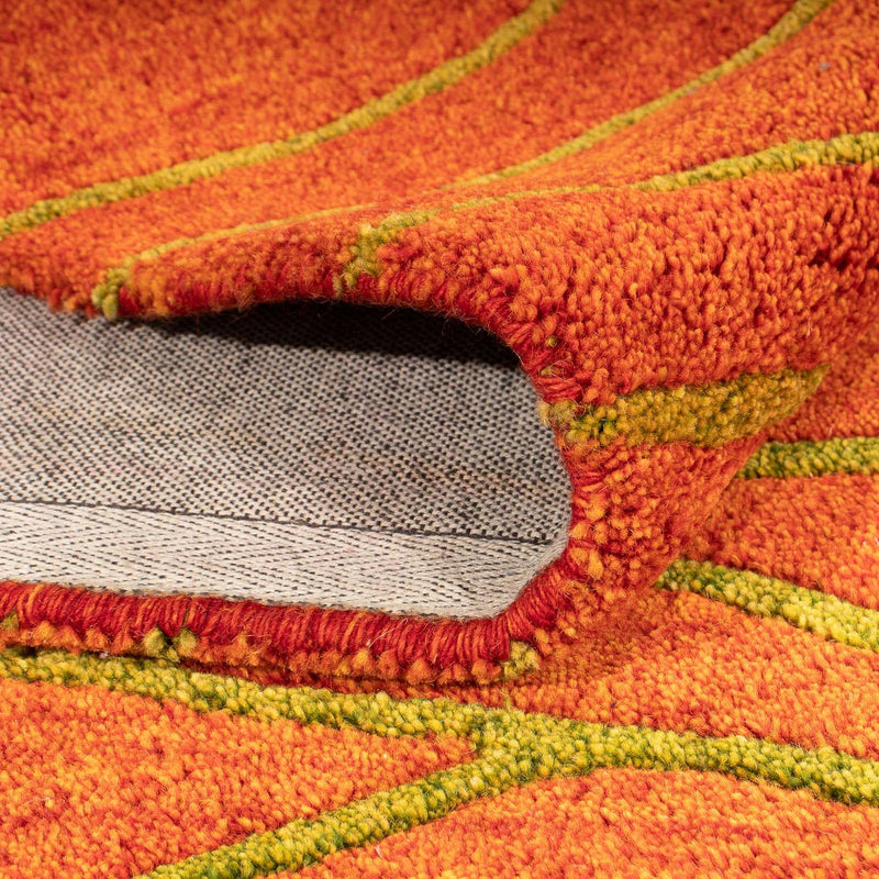 Dywan wełniany - 193 x 137 cm - rdza