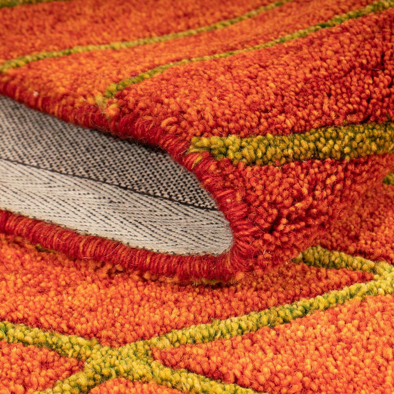 Dywan wełniany - 195 x 136 cm - rdza