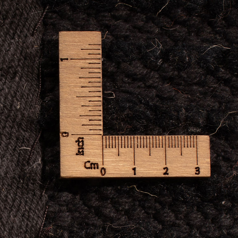 Dywan o wysokim runie - 216 x 150 cm - czarny