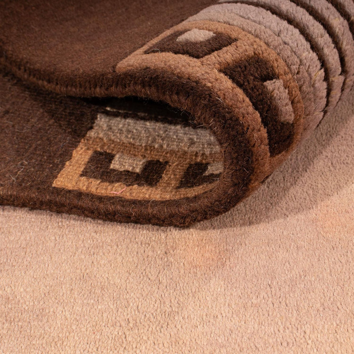 Dywan z Nepalu - 193 x 142 cm - jasnobrązowy