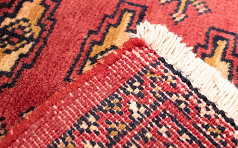 Dywan turkmeński - 130 x 60 cm - czerwony