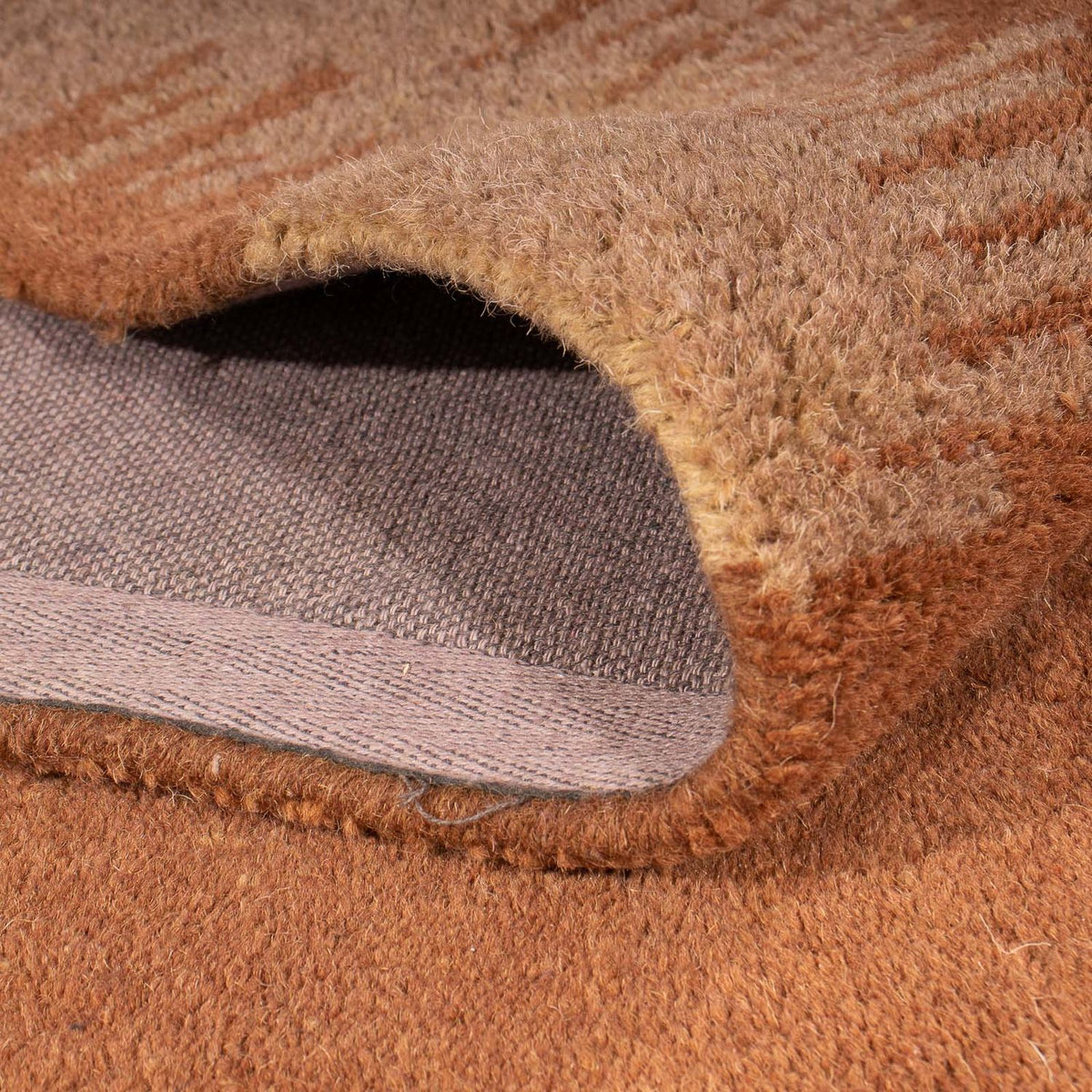 Dywan wełniany - 235 x 148 cm - brązowy