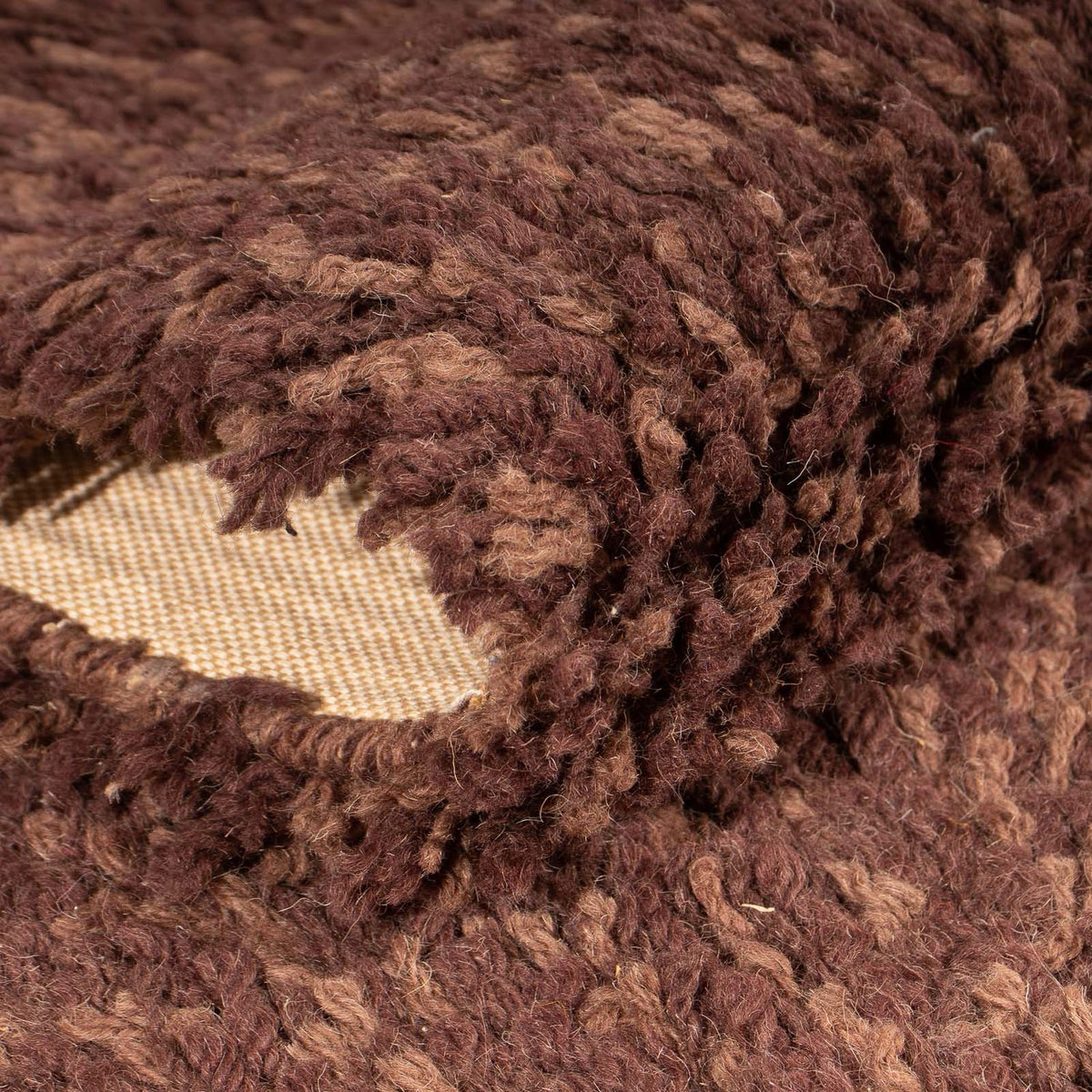 Biegacz Dywan o wysokim runie - 198 x 70 cm - brązowy