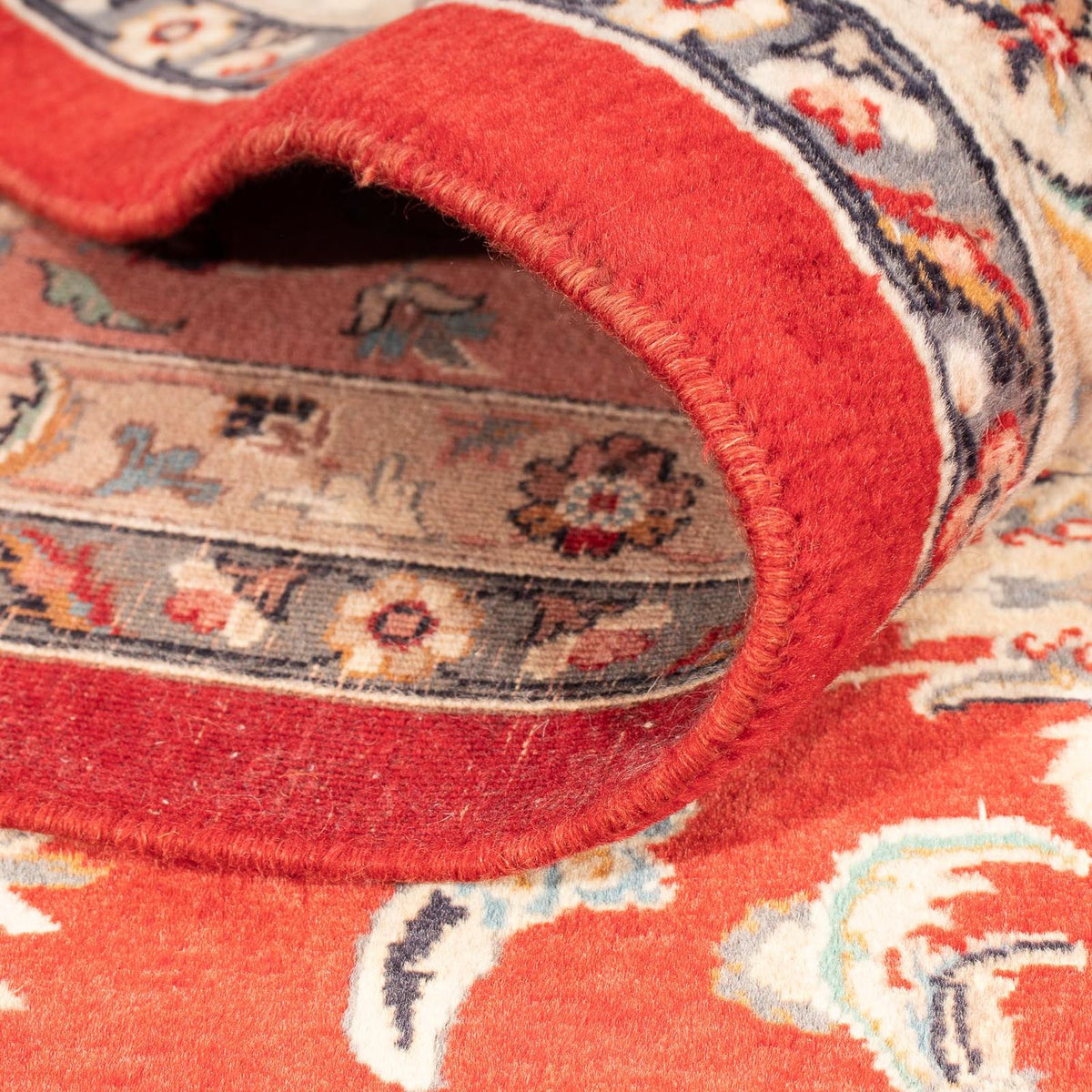 Dywan orientalny - Tabriz - 363 x 280 cm - ciemna czerwień