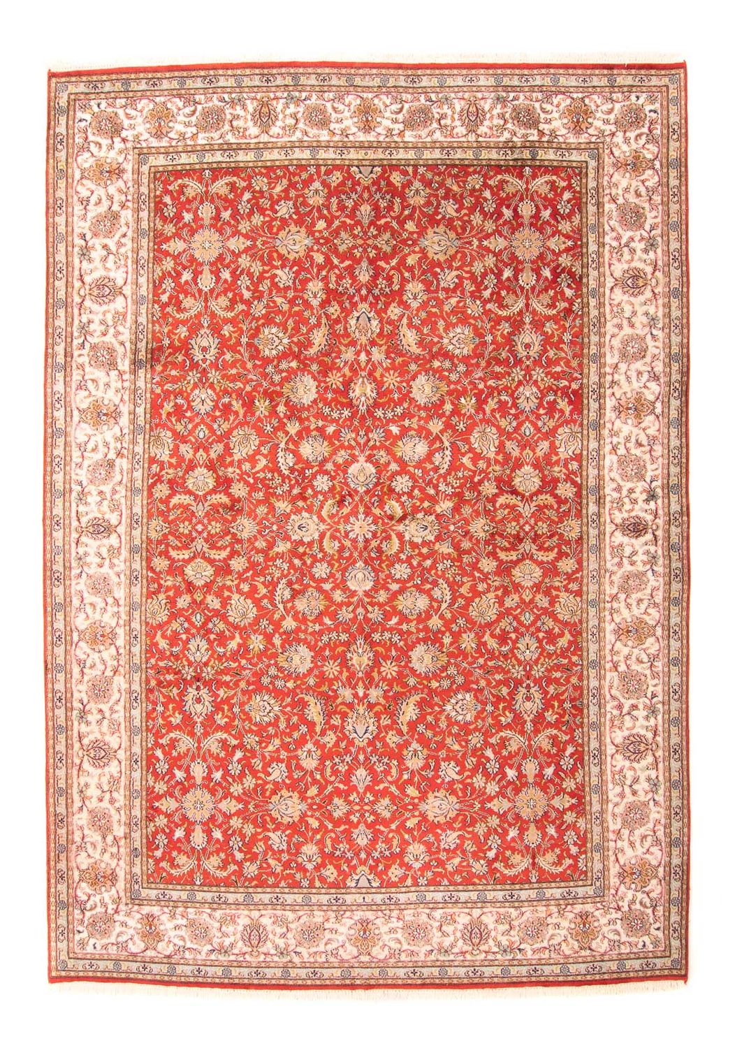 Jedwabny dywan - Kashmir Silk - 277 x 186 cm - czerwony