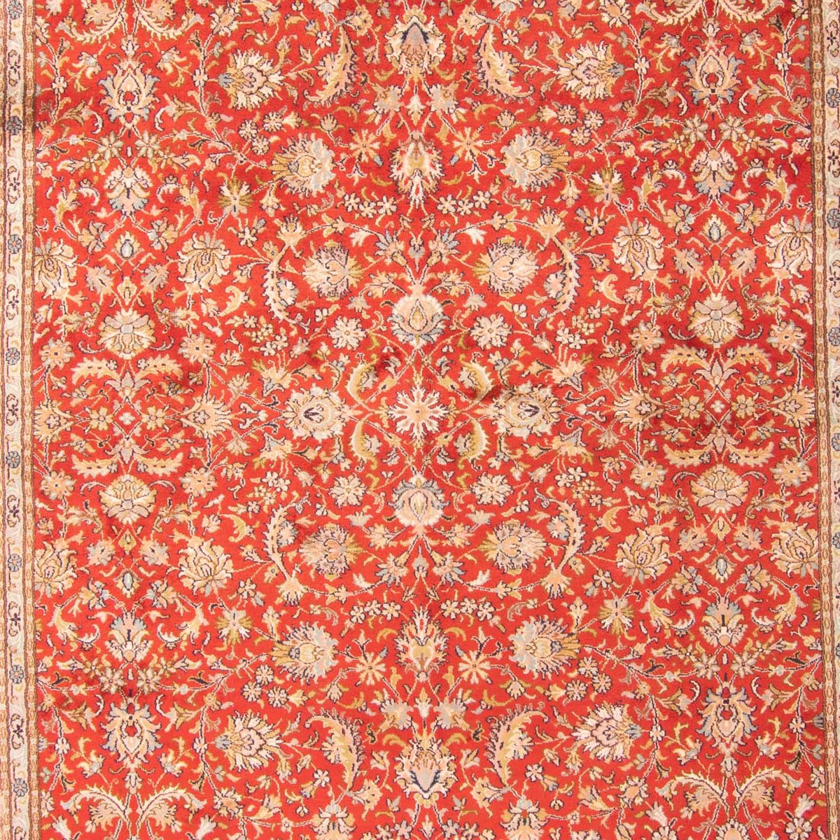 Jedwabny dywan - Kashmir Silk - 277 x 186 cm - czerwony