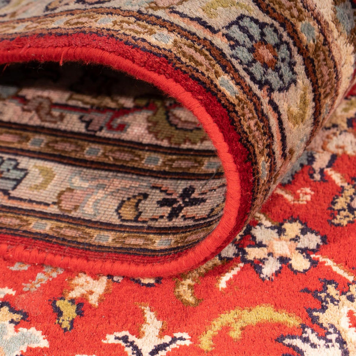 Jedwabny dywan - Kashmir Silk - 277 x 186 cm - czerwony