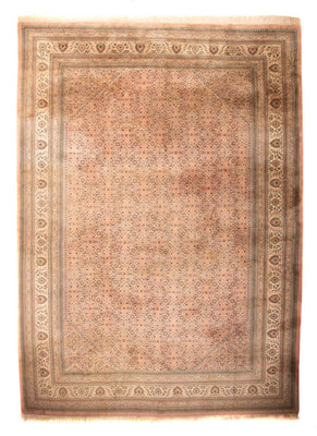 Orientalny dywan - Indus - 412 x 298 cm - jasnobrązowy