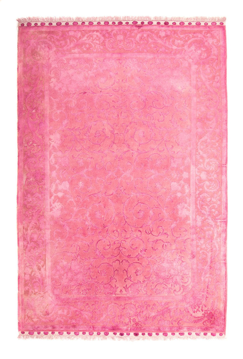 Dywan wiskozowy - 323 x 200 cm - różowy