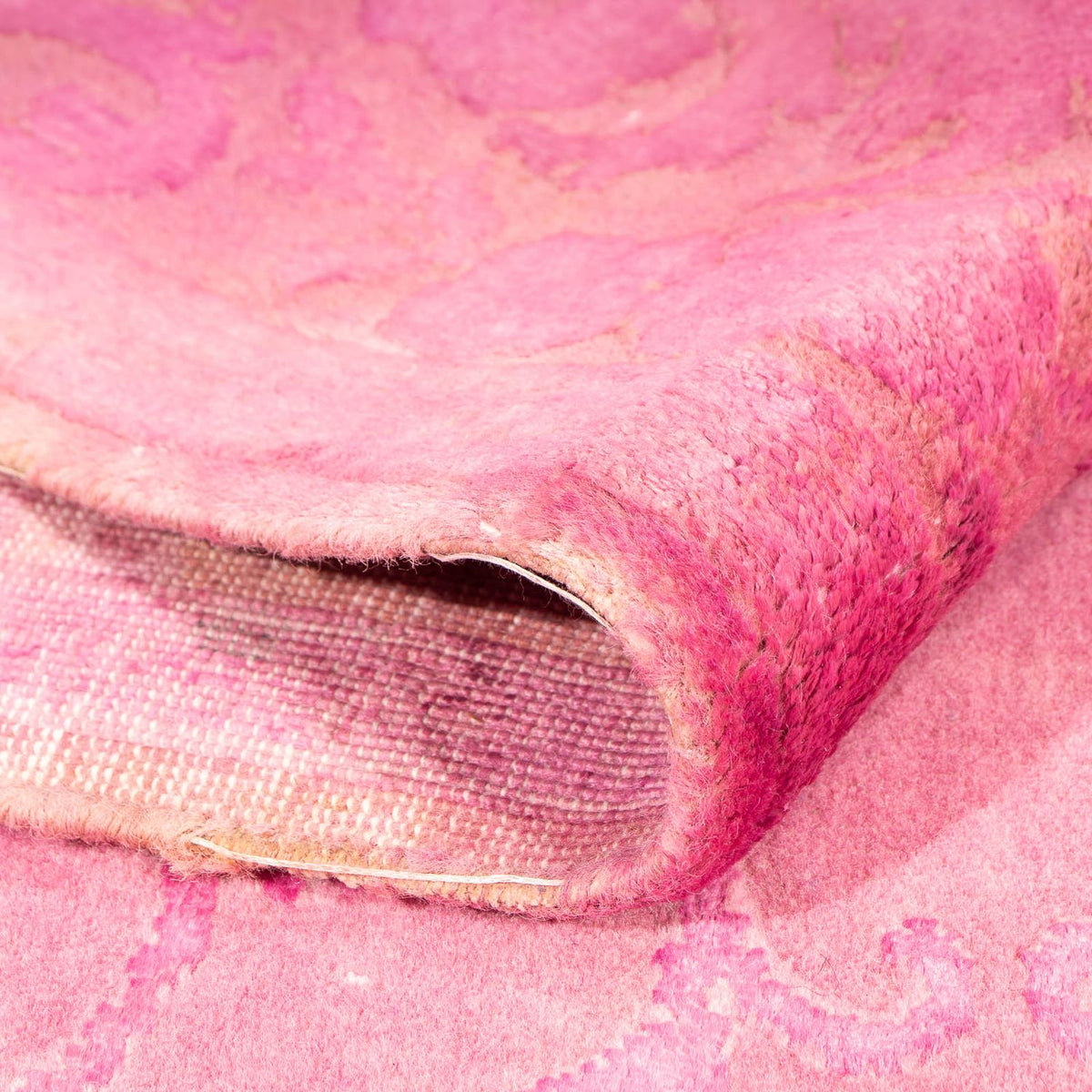 Dywan wiskozowy - 323 x 200 cm - różowy