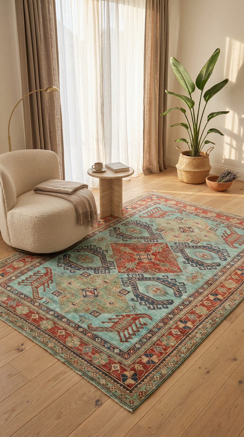 Kazak Dywan 267x186cm - Dywan orientalny