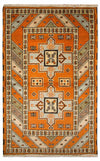 Dywan orientalny 93x149cm - Prostokątny / Pomarańczowy / 93 x 149 cm Prostokątny