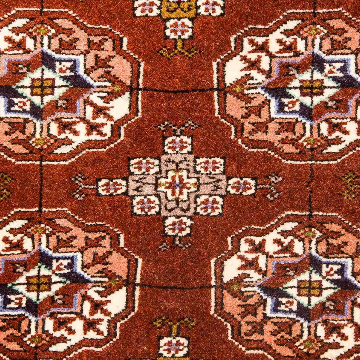 Dywan turkmeński - 154 x 103 cm - brązowy