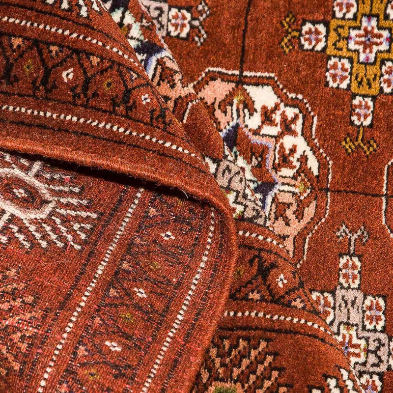 Dywan turkmeński - 154 x 103 cm - brązowy