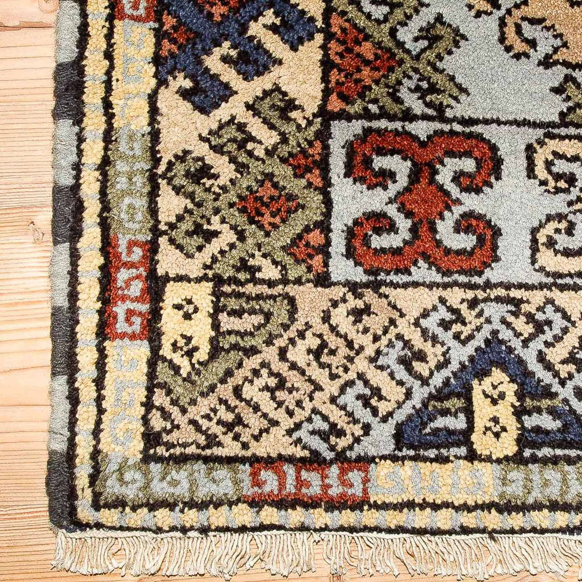 Dywan orientalny - 151 x 92 cm - jasnoniebieski