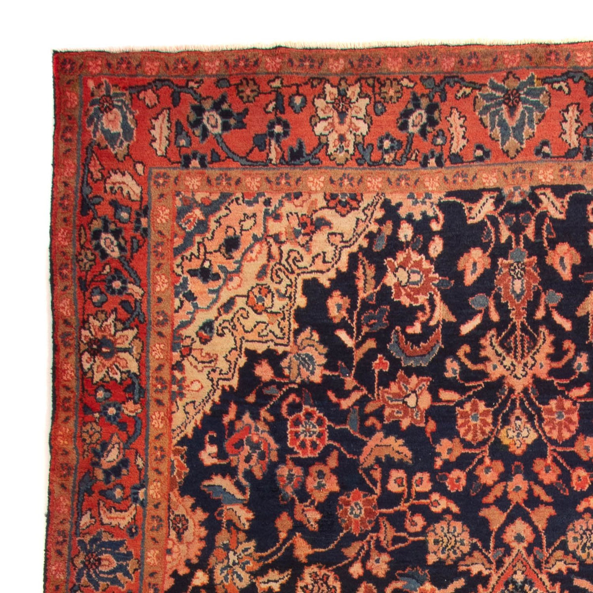 Perski dywan - Nomadyczny - 364 x 197 cm - ciemnoniebieski