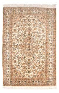 Jedwabny dywan - Kashmir Silk - 150 x 96 cm - kremowy