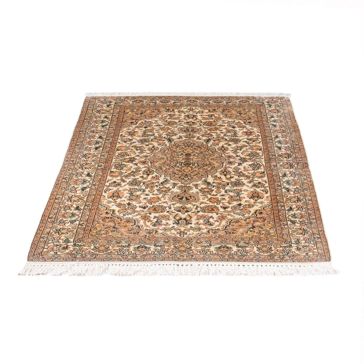 Jedwabny dywan - Kashmir Silk - 150 x 96 cm - kremowy