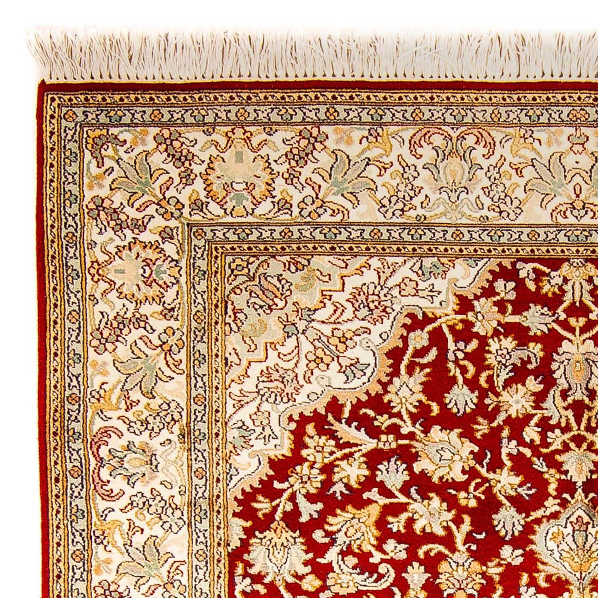 Jedwabny dywan - Kashmir Silk - 186 x 129 cm - czerwony