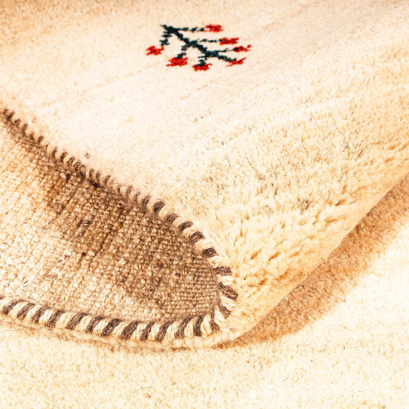 Dywan Gabbeh - Loribaft Perski - 199 x 141 cm - jasny beż