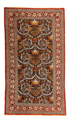 Qom Dywan 116x216cm - Dywan perski - Prostokątny / Czerwony / 116 x 216 cm Prostokątny