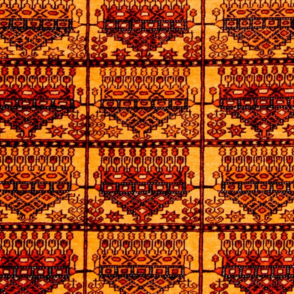 Jedwabny dywan - jedwab afgański - 173 x 126 cm - złoto