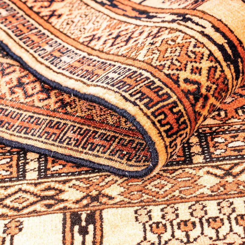 Jedwabny dywan - jedwab afgański - 173 x 126 cm - złoto