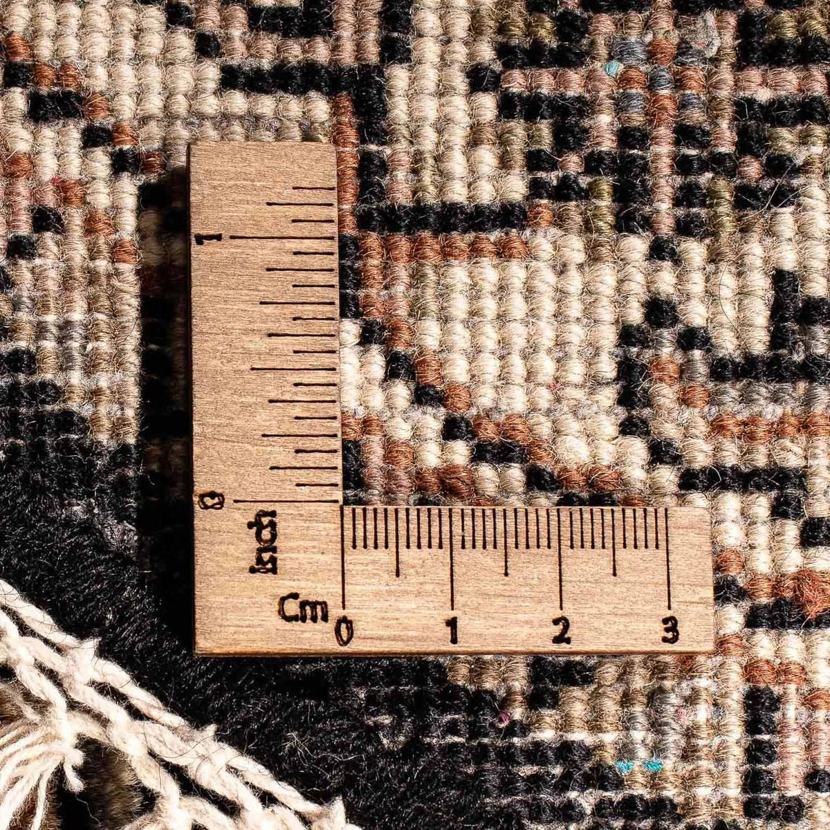 Orientalny dywan - Bijar - Indus okrągły  - 93 x 93 cm - ciemnoniebieski