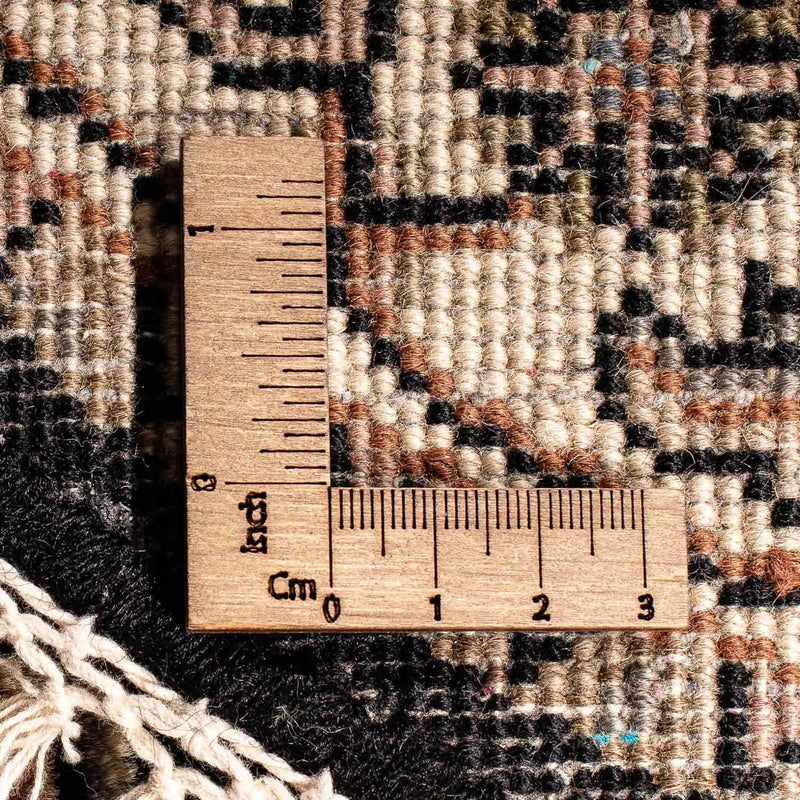 Orientalny dywan - Bijar - Indus okrągły  - 93 x 93 cm - ciemnoniebieski