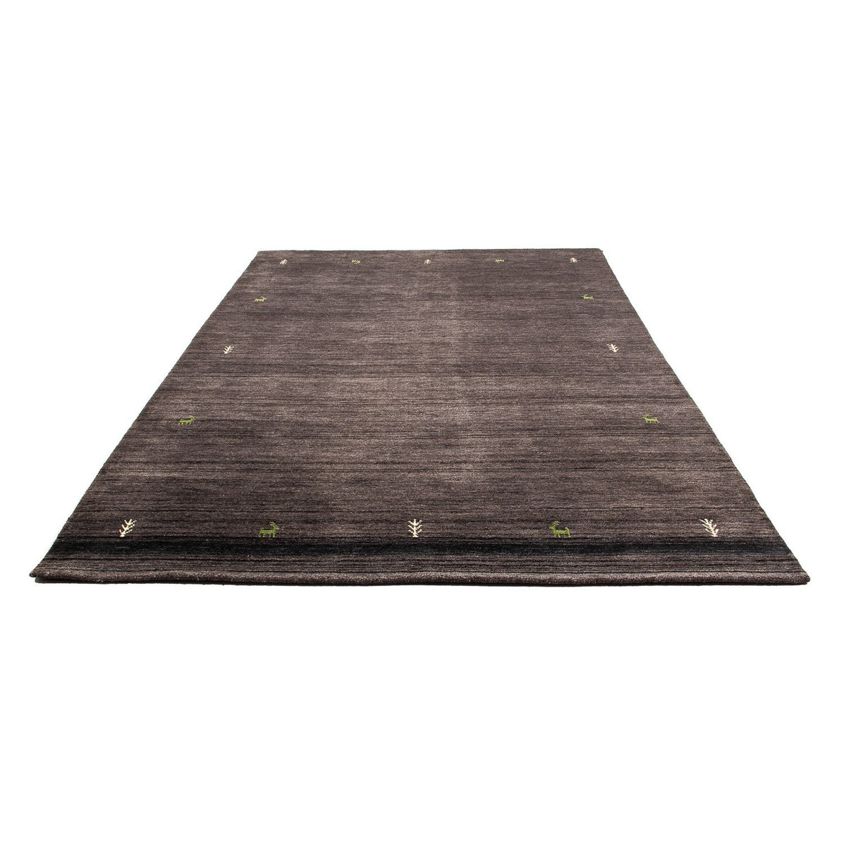 Dywan Gabbeh - Indus - 295 x 203 cm - ciemnobrązowy
