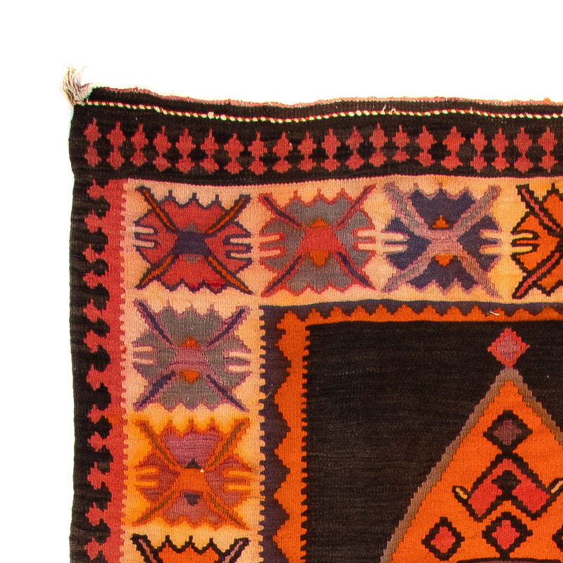 Biegacz Dywan Kelim - Stary - 380 x 150 cm - wielokolorowy