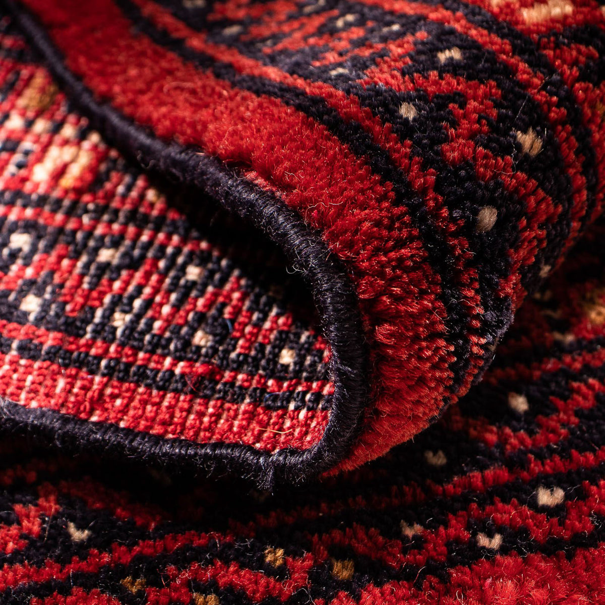 Dywan turkmeński - 88 x 67 cm - ciemna czerwień