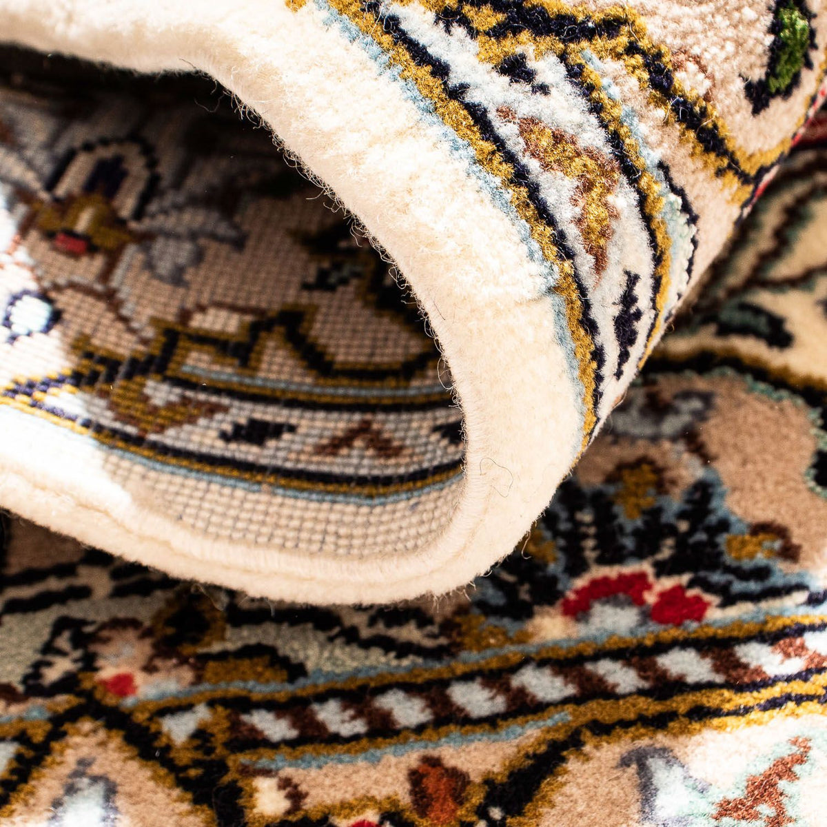 Dywan perski - Keshan - 100 x 69 cm - beżowy