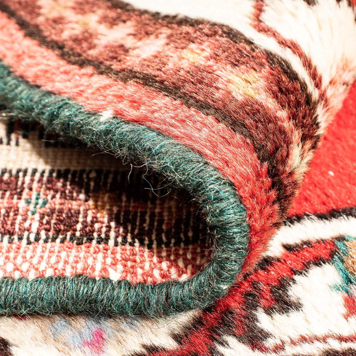 Dywan perski - Klasyczny kwadratowy  - 81 x 75 cm - czerwony