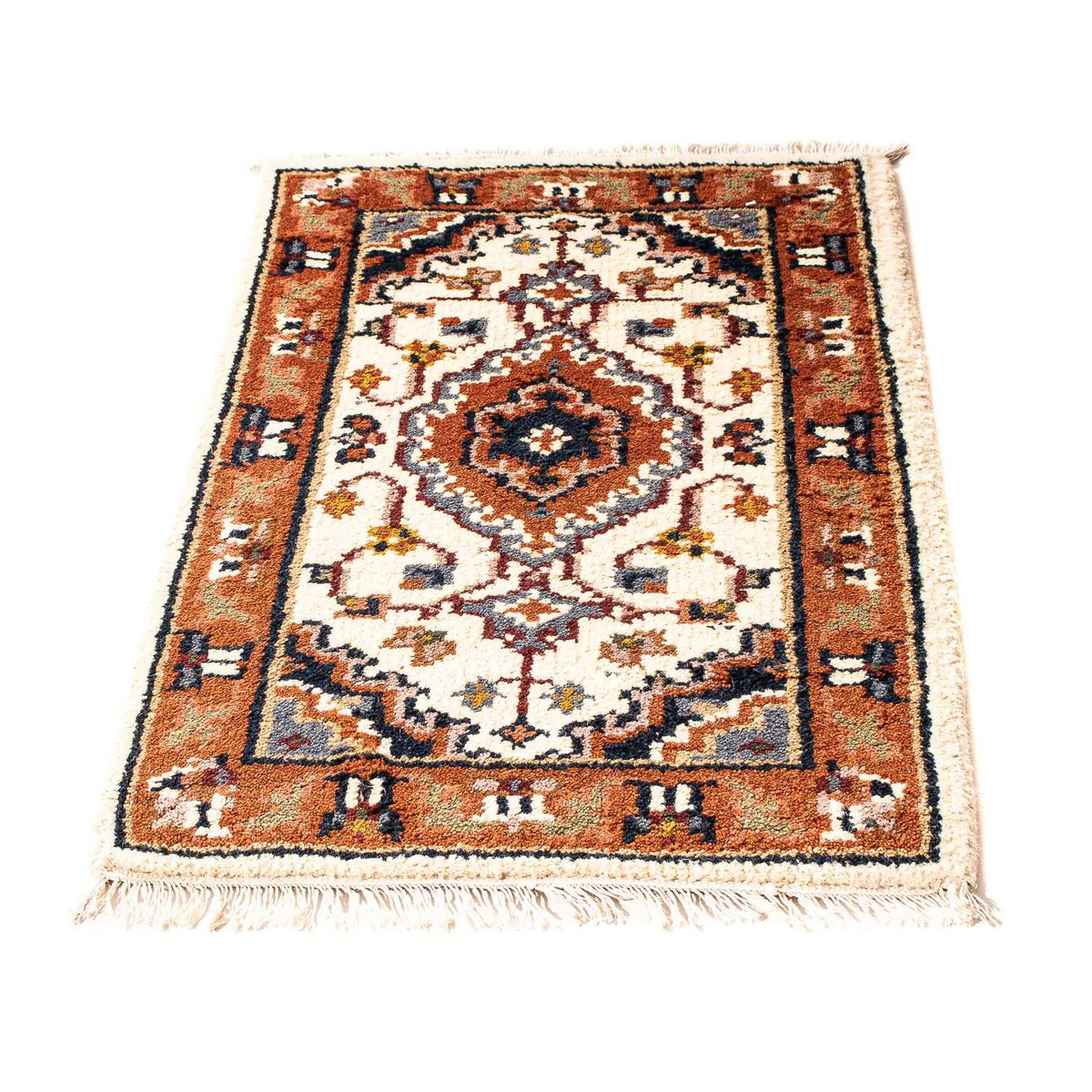 Orientalny dywan - Bijar - Indus - 90 x 60 cm - beżowy