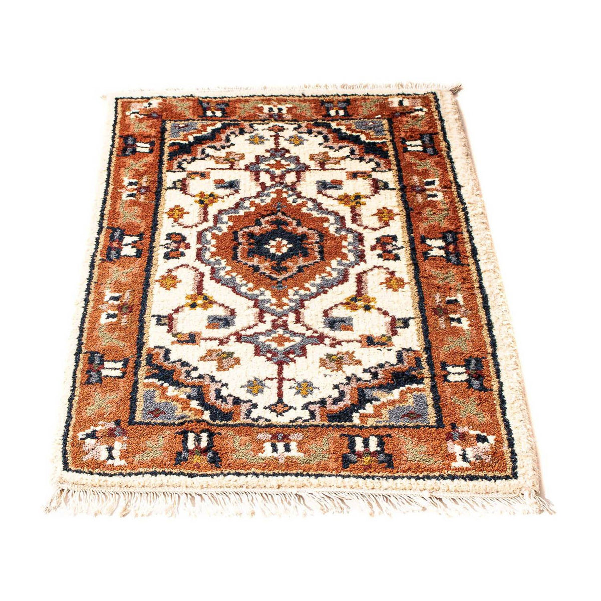 Orientalny dywan - Bijar - Indus - 90 x 60 cm - beżowy