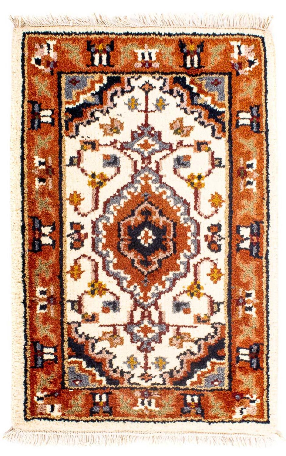 Orientalny dywan - Bijar - Indus - 91 x 60 cm - beżowy
