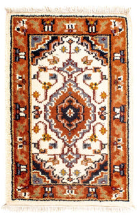 Orientalny dywan - Bijar - Indus - 91 x 60 cm - beżowy