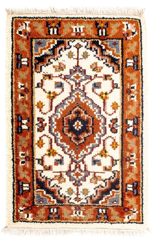 Orientalny dywan - Bijar - Indus - 91 x 60 cm - beżowy