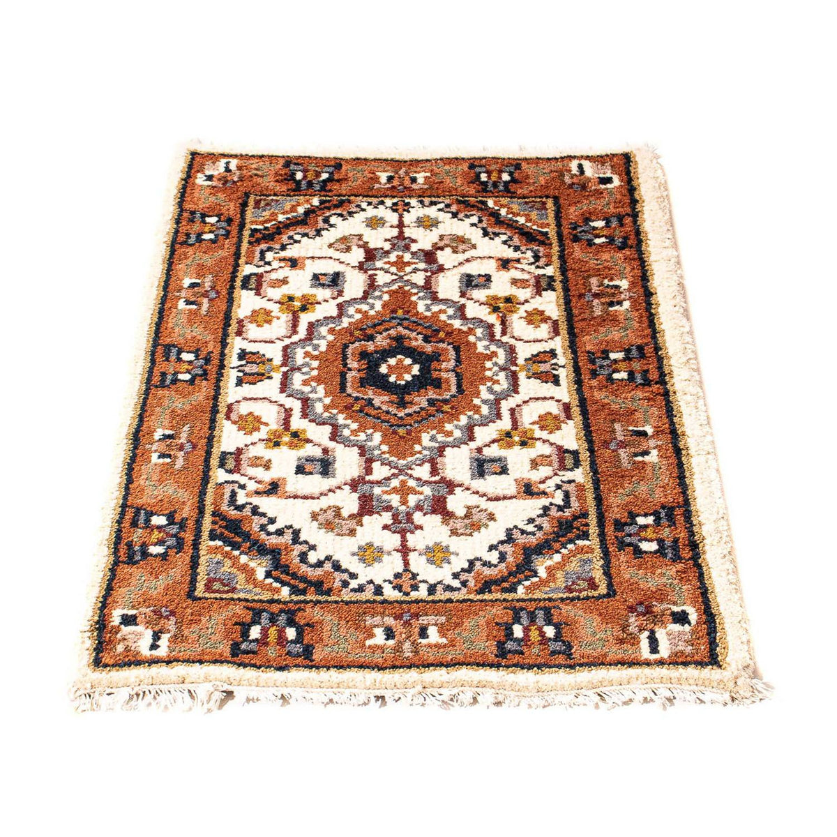 Orientalny dywan - Bijar - Indus - 91 x 60 cm - beżowy
