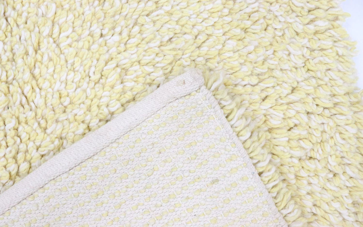 Dywan o wysokim runie - 158 x 90 cm - beżowy