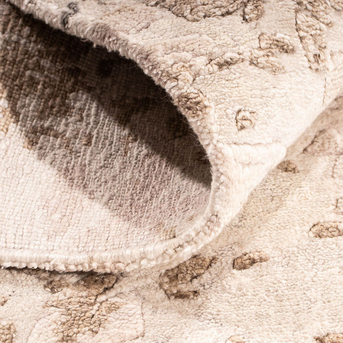 Designerski dywan - 90 x 60 cm - jasnobrązowy