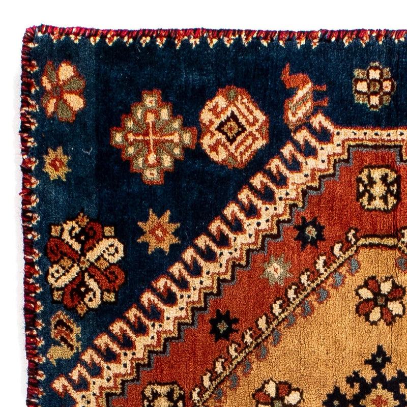 Perski dywan - Nomadyczny kwadratowy  - 70 x 68 cm - ciemnoniebieski