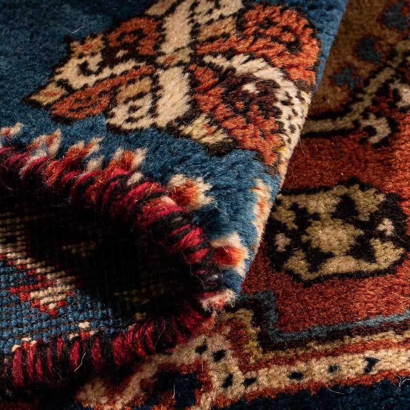 Perski dywan - Nomadyczny kwadratowy  - 70 x 68 cm - ciemnoniebieski