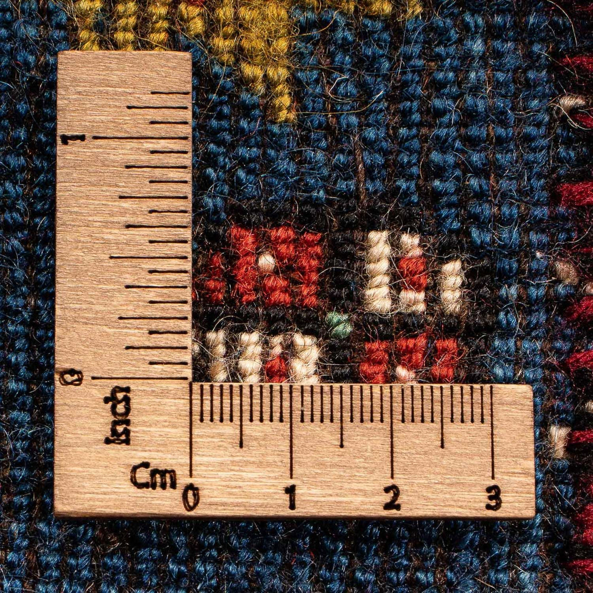 Perski dywan - Nomadyczny kwadratowy  - 70 x 68 cm - ciemnoniebieski