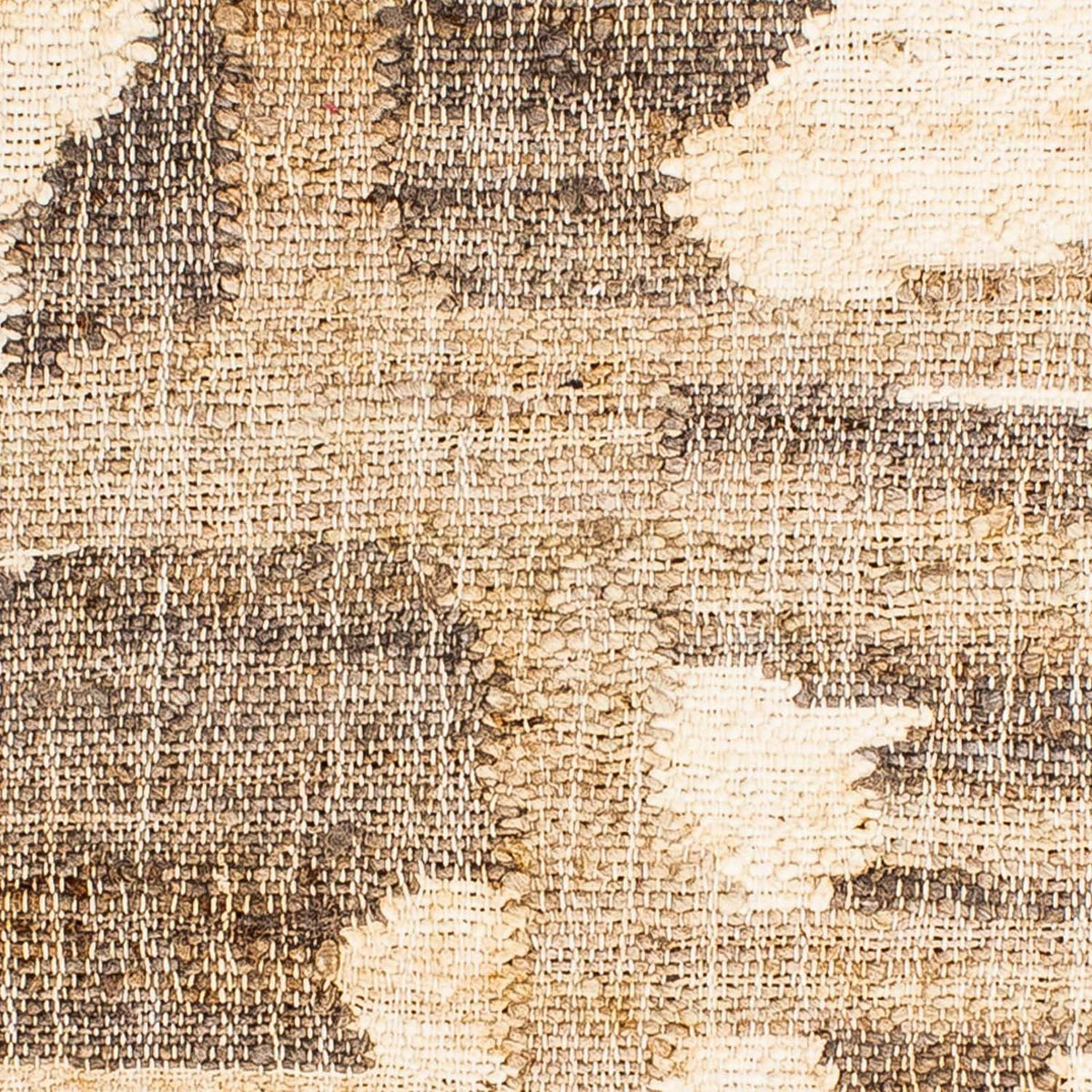 Dywan Kelim - modny kwadratowy  - 62 x 61 cm - jasnobrązowy