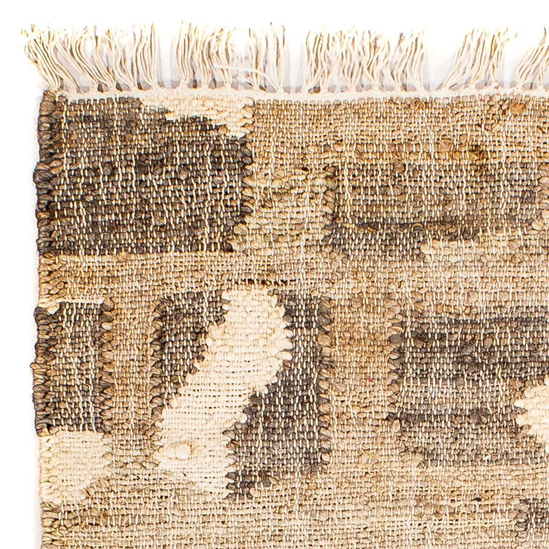 Dywan Kelim - modny kwadratowy  - 62 x 61 cm - jasnobrązowy