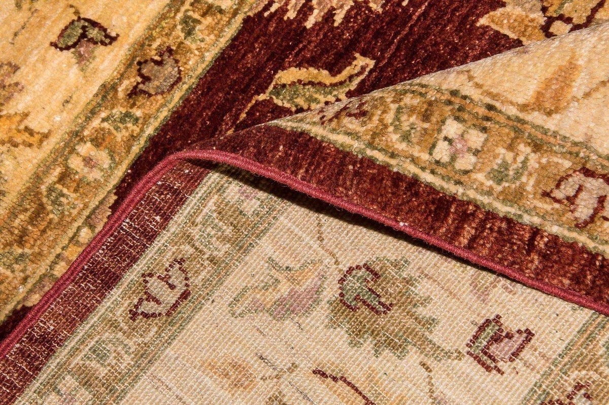 Dywan Zieglera - 219 x 178 cm - bordowa czerwień