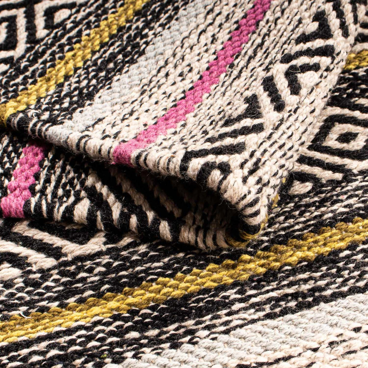 Dywan Kelim - modny - 96 x 58 cm - wielokolorowy