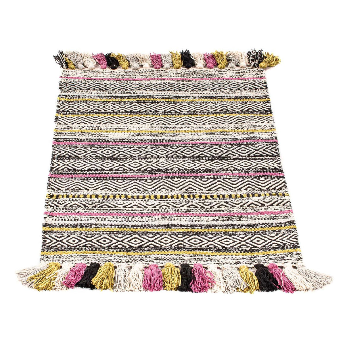 Dywan Kelim - modny - 90 x 60 cm - wielokolorowy